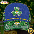 Personalized Los Angeles Rams St Patrick Day All Over Print 3D Baseball Cap - Blue Green-TPH