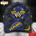 Personalized Los Angeles Rams Wonder Woman Logo All Over Print 3D Baseball Cap
