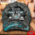 Personalized Miami Dolphins God First Family Second Text All Over Print 3D Classic Cap