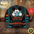 Personalized Miami Dolphins Mickey Mouse Haters Gonna Hate All Over Print 3D Baseball Cap