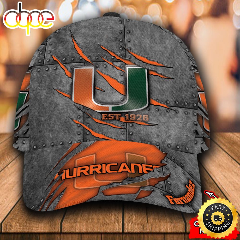 Personalized Miami Hurricanes Est 1926 All Over Print 3D Baseball Cap