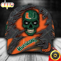 Personalized Miami Hurricanes Skull All Over Print 3D Classic Cap