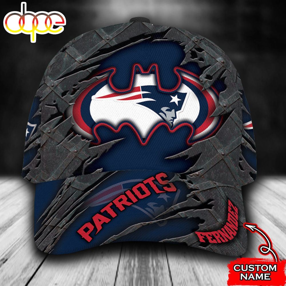 Personalized New England Patriots Batman Logo All Over Print 3D Baseball Cap