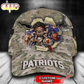 Personalized New England Patriots Camo Pattern All Over Print 3D Classic Cap