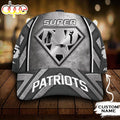 Personalized New England Patriots Superman Dad All Over Print 3D Classic Cap