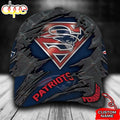 Personalized New England Patriots Superman Logo All Over Print 3D Baseball Cap