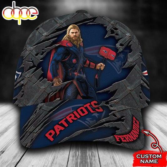 Personalized New England Patriots Thor All Over Print 3D Classic Cap