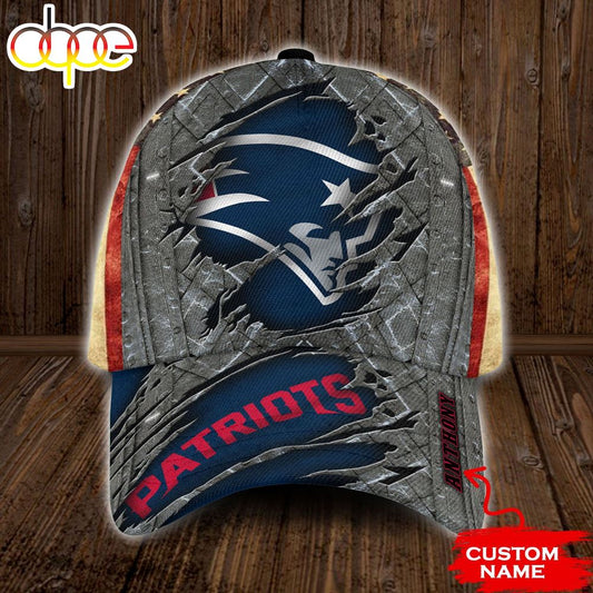 Personalized New England Patriots USA Flag All Over Print 3D Classic Cap