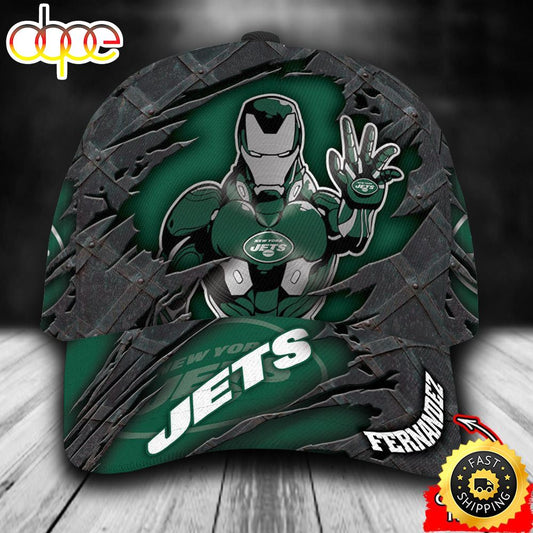 Personalized New York Giants Iron Man Marvel All Over Print 3D Baseball Cap