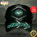 Personalized New York Jets Beehive Hexagon Pattern All Over Print 3D Baseball Cap