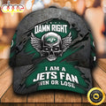 Personalized New York Jets Luxury Skull Damn Right All Over Print 3D Classic Cap