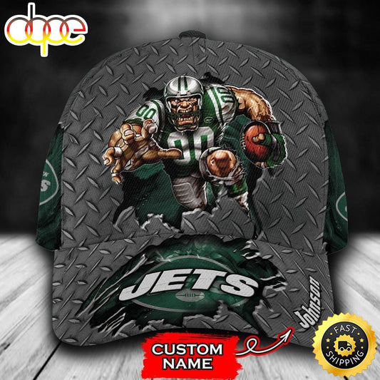 Personalized New York Jets Mascot All Over Print 3D Baseball Cap