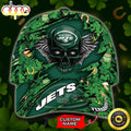 Personalized New York Jets St Patrick's Day Skull All Over Print 3D Classic Cap-TPH