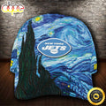 Personalized New York Jets Van Gogh All Over Print 3D Classic Cap
