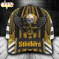 Personalized Pittsburgh Steelers Skull Wings All Over Print 3D Classic Cap