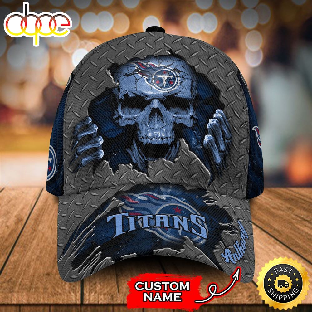 Personalized Tennessee Titans Skeleton All Over Print 3D Classic Cap