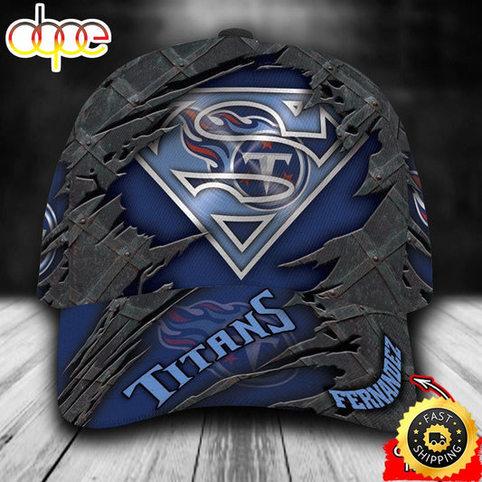 Personalized Tennessee Titans Superman All Over Print 3D Classic Cap