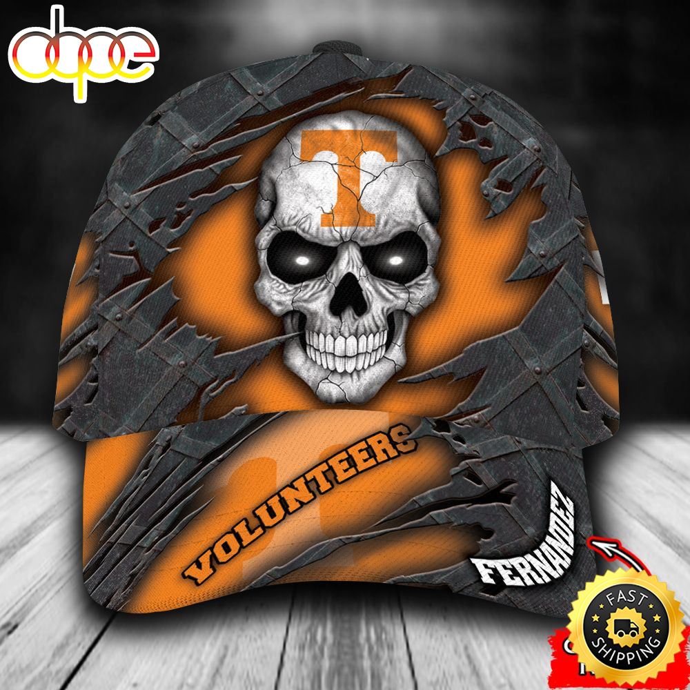 Personalized Tennessee Volunteers Skull All Over Print 3D Classic Cap