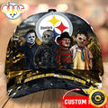 Pittsburgh Steelers Nfl Personalized Trending Cap Mixed Horror Movie Characters
