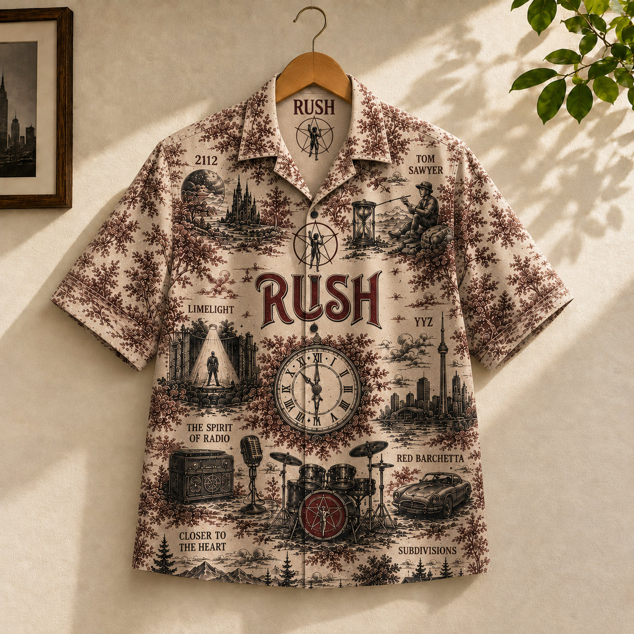 Rush A Farewell to Kings Hawaiian Shirt – Unisex Vintage Progressive Rock Fan Gift QH