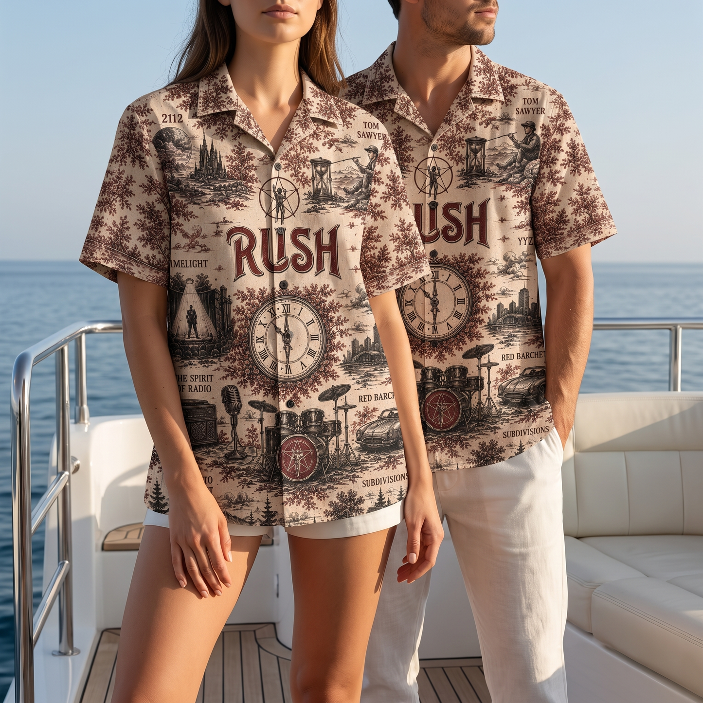 Rush A Farewell to Kings Hawaiian Shirt – Unisex Vintage Progressive Rock Fan Gift QH