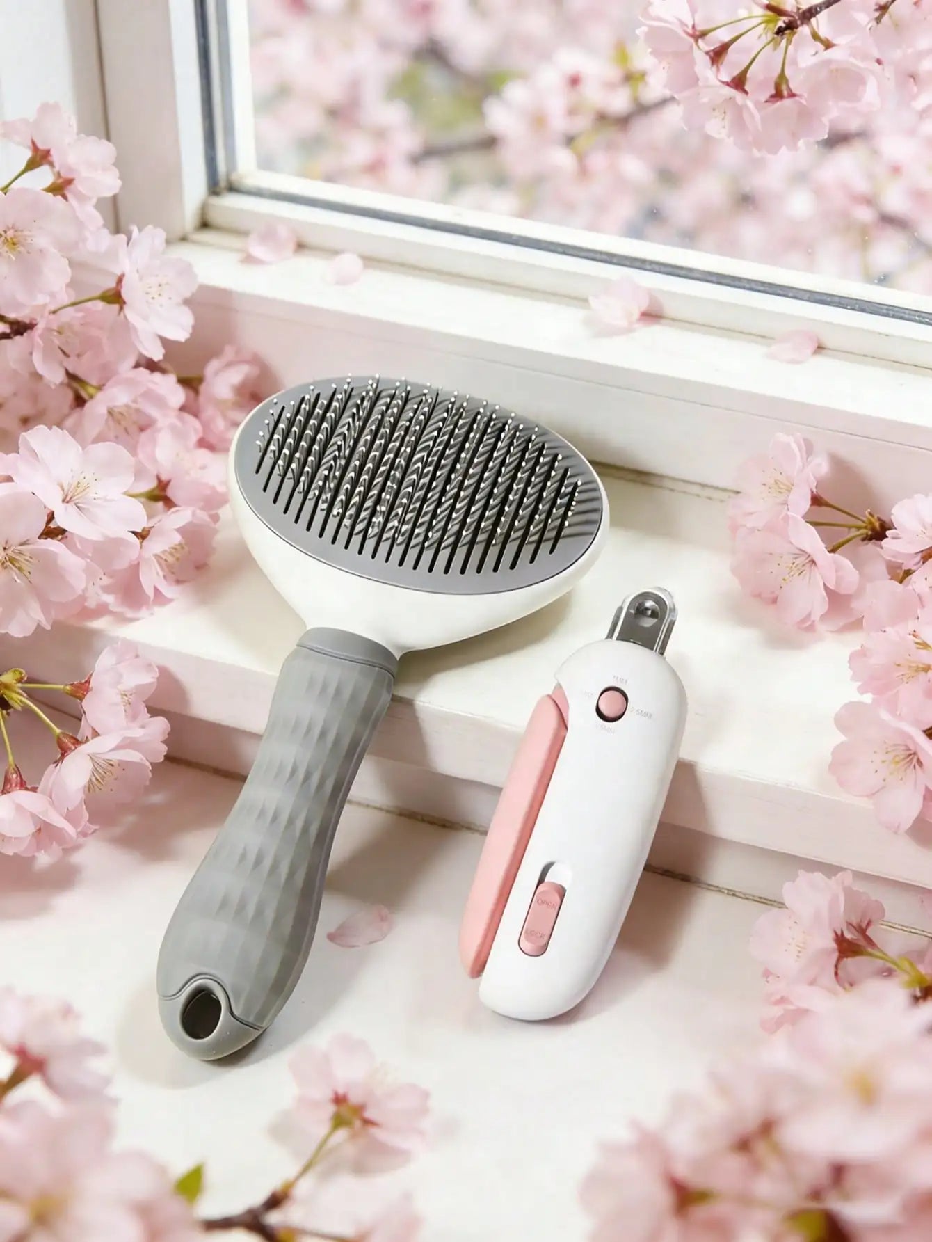 Professional Pet Nail Clippers with Safety Guard Adjustable Hole Cat Dog Nail Trimmer for All Breeds and Ages Easy Grooming