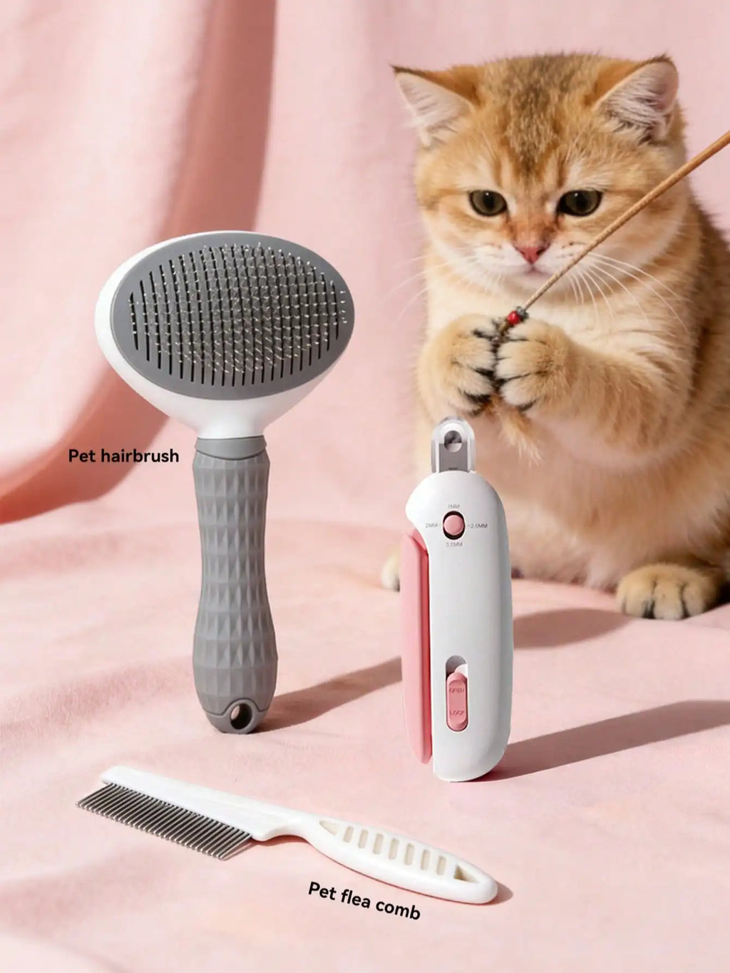 Professional Pet Nail Clippers with Safety Guard Adjustable Hole Cat Dog Nail Trimmer for All Breeds and Ages Easy Grooming