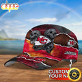 Skull Kansas City Chiefs Personalized Classic 3d Cap