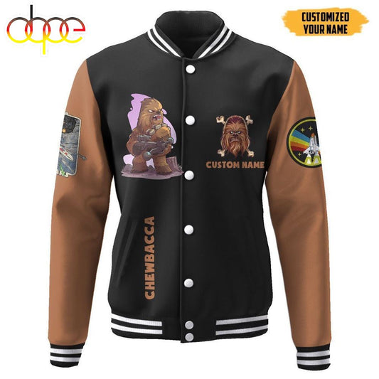 Star Wars Chewbacca Custom Name Baseball Jacket