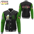 Star Wars Yoda Custom Name Baseball Jacket