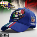 Custom Name Baltimore Ravens NFL Italy Classic Cap