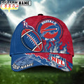 Custom Name Buffalo Bills NFL Dark Flame Classic Baseball Cap