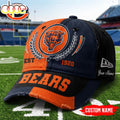 Custom Name Chicago Bears NFL Split Color New Era Baseball Cap