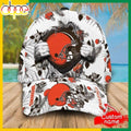 Custom Name Cleveland Browns NFL Hawaiian Pattern Classic Baseball Cap