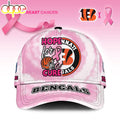 Custom Name Cincinnati Bengals NFL Breast Cancer Awareness Baseball Cap