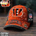 Custom Name Cincinnati Bengals NFL Flower Classic Cap