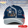 Custom Name Dallas Cowboys NFL Harley Davidson Classic Baseball Cap