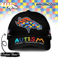 Custom Name Denver Broncos NFL Autism Classic Baseball Cap