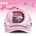 Custom Name Denver Broncos NFL Breast Cancer Awareness Baseball Cap