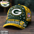 Custom Name Green Bay Packers NFL Flower Classic Cap