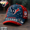 Custom Name Houston Texans NFL Flower Classic Cap