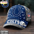 Custom Name Indianapolis Colts NFL Flower Classic Cap
