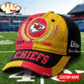 Custom Name Kansas City Chiefs NFL Split Color New Era Baseball Cap