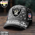 Custom Name Las Vegas Raiders NFL Flower Classic Cap