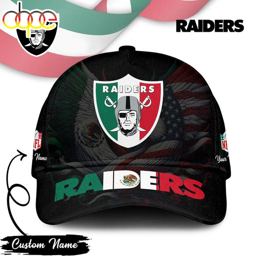 Custom Name Las Vegas Raiders NFL Mexican Classic Baseball Cap