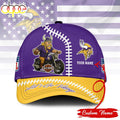 Custom Name Minnesota Vikings NFL Harley Davidson Classic Baseball Cap