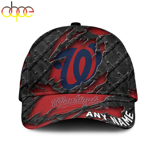 Custom Name MLB Washington Nationals Classic Baseball Cap
