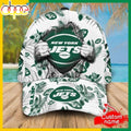 Custom Name New York Jets NFL Hawaiian Pattern Classic Baseball Cap