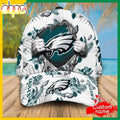 Custom Name Philadelphia Eagles NFL Hawaiian Pattern Classic Baseball Cap