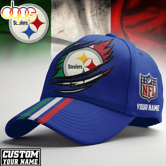 Custom Name Pittsburgh Steelers NFL Italy Classic Cap